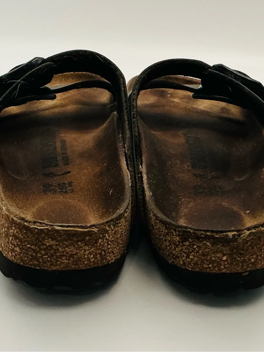 Birkenstock Arizona Black Double-Strap Slide Sandals EUR 39/US 8